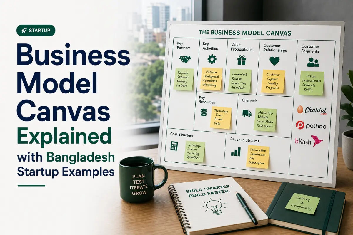 Business Model Canvas Explained with Bangladesh Startup Examples